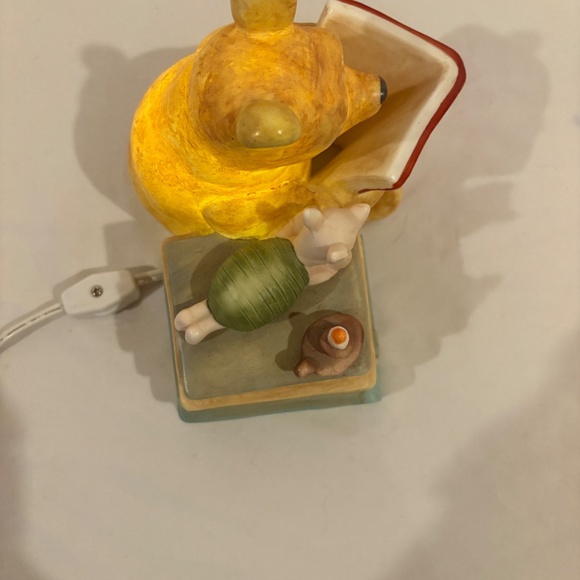 Vintage Disney Classic Winnie Pooh Piglet Book Reading Night Light Nursery Lamp - Picture 5 of 10